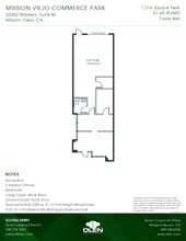 23362 Madero, Mission Viejo, CA for lease Floor Plan- Image 1 of 1