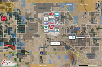 SELMA Hwy, Stanfield, AZ - AERIAL  map view