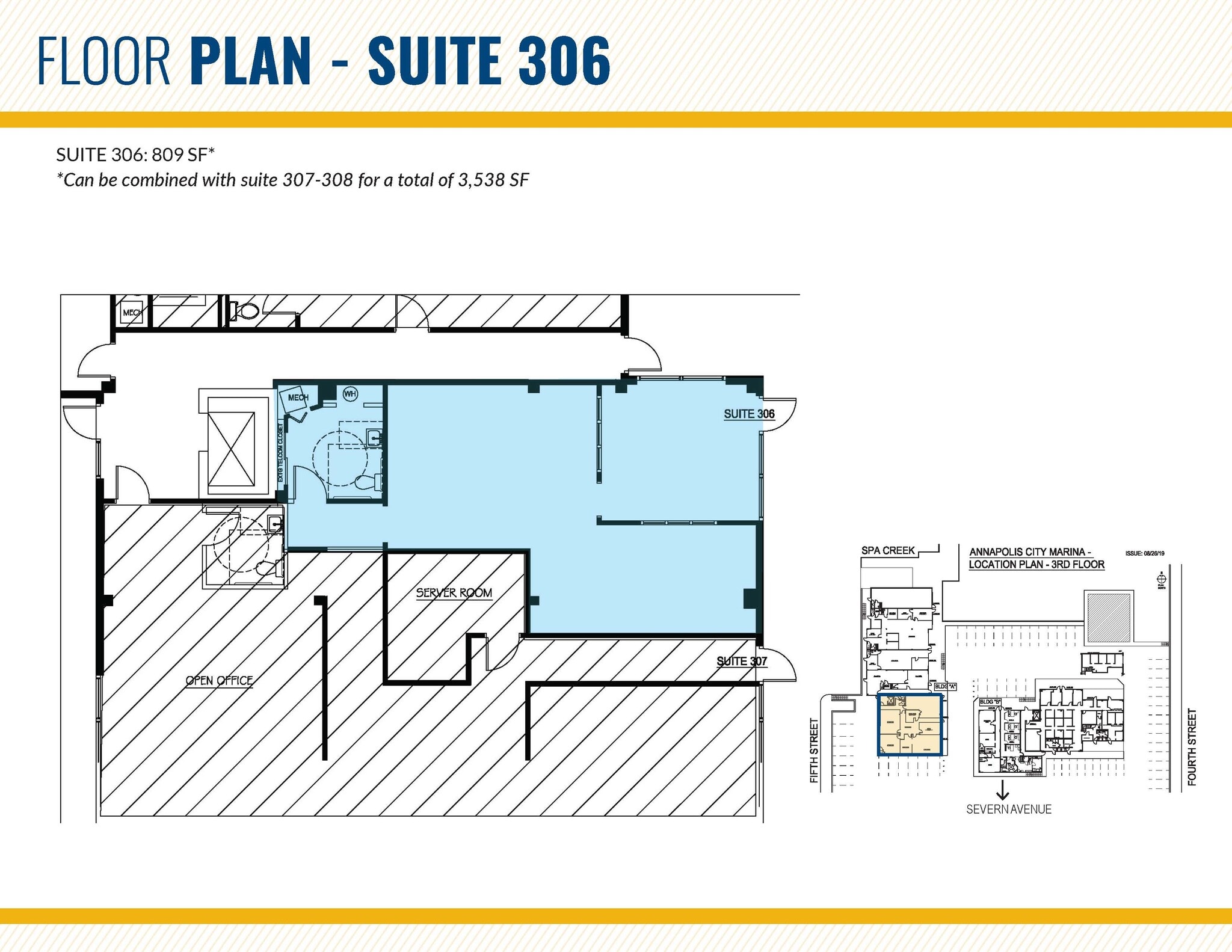 400-410 Severn Ave, Annapolis, MD à louer Plan d’étage- Image 1 de 1