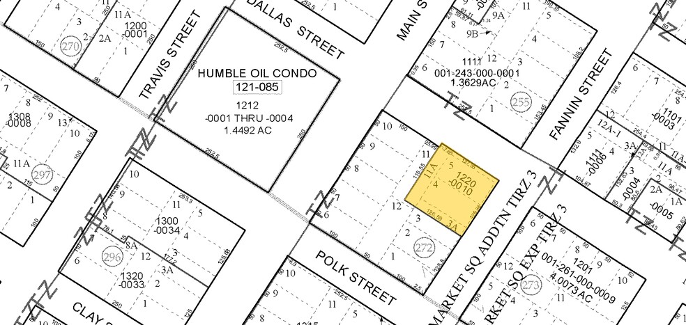 1070 Dallas St, Houston, TX à louer - Plan cadastral - Image 3 de 3