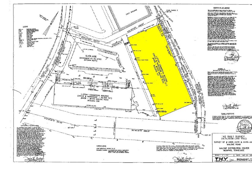 4406-4430 Malone Rd, Memphis, TN à louer - Plan cadastral - Image 2 de 5