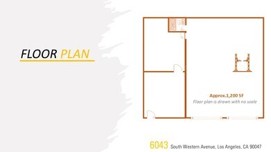 6043 S Western Ave, Los Angeles, CA à louer Plan d  tage- Image 1 de 1