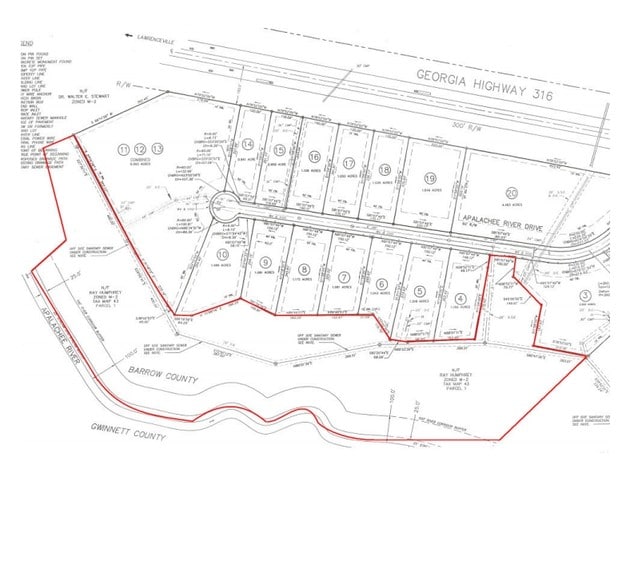 Duncan Ln, Auburn, GA à vendre - Plan cadastral - Image 2 de 2