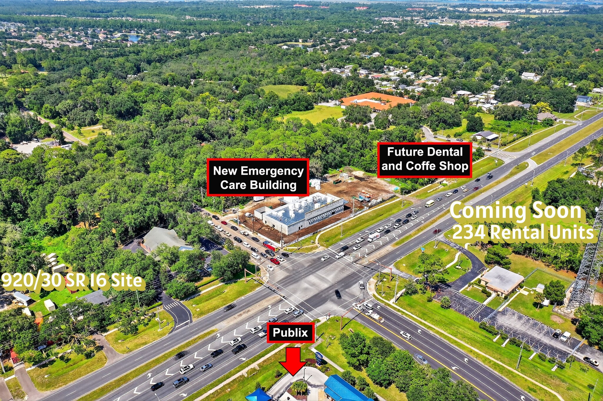 920/30 State Road 16, Saint Augustine, FL for sale Aerial- Image 1 of 25