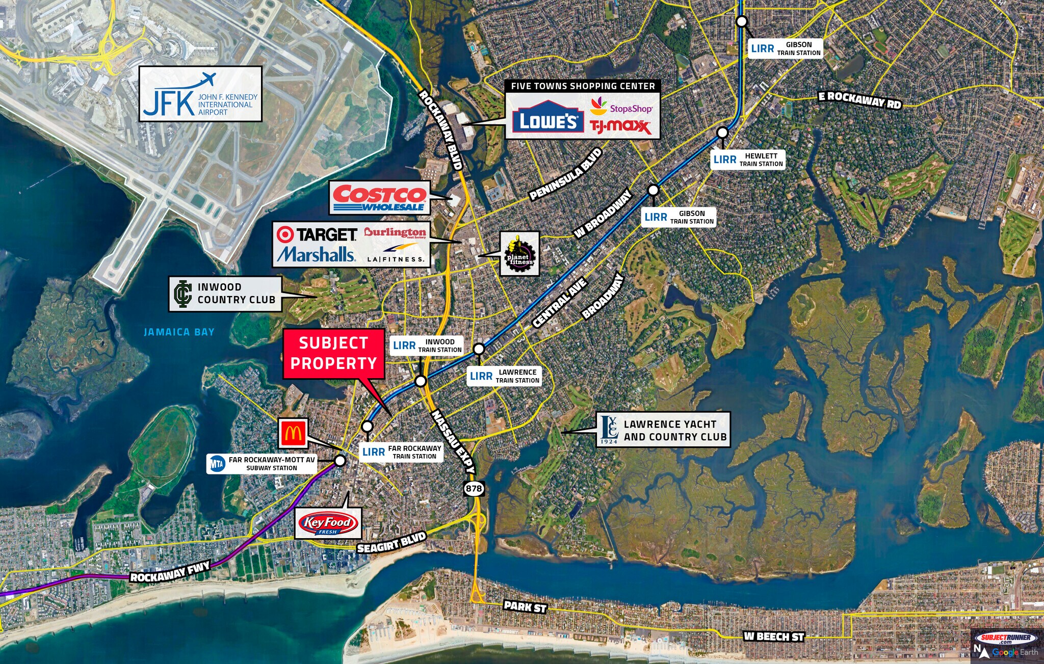 1260 Central Ave, Far Rockaway, NY à vendre Aérien- Image 1 de 3