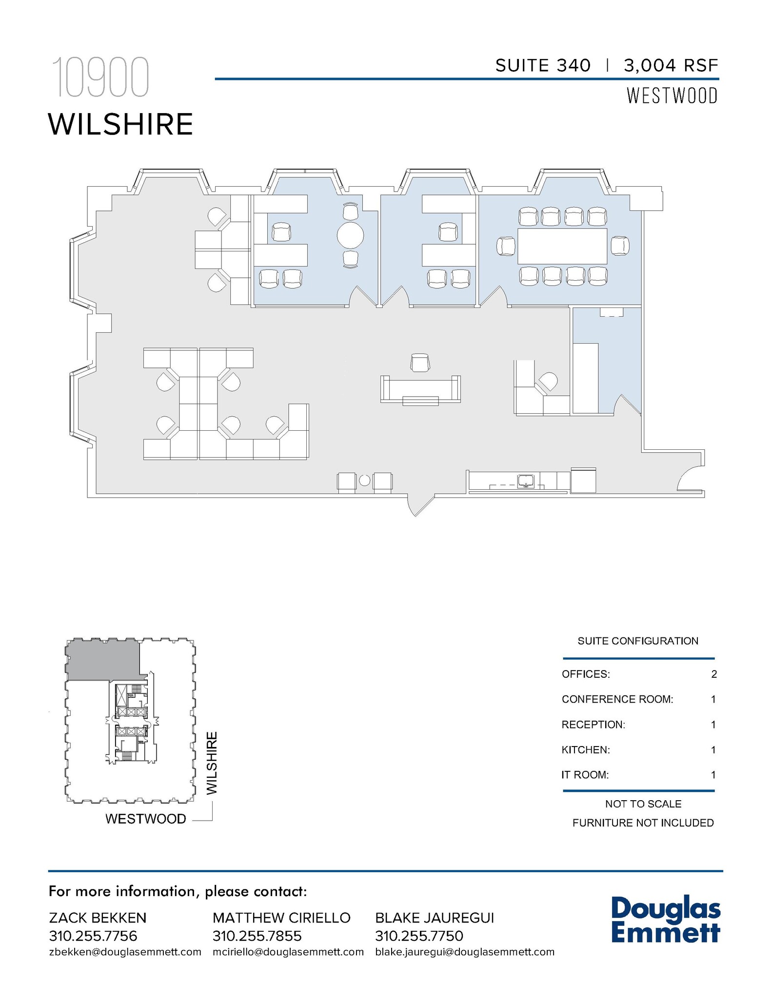 10900 Wilshire Blvd, Los Angeles, CA à louer Plan d’étage- Image 1 de 1