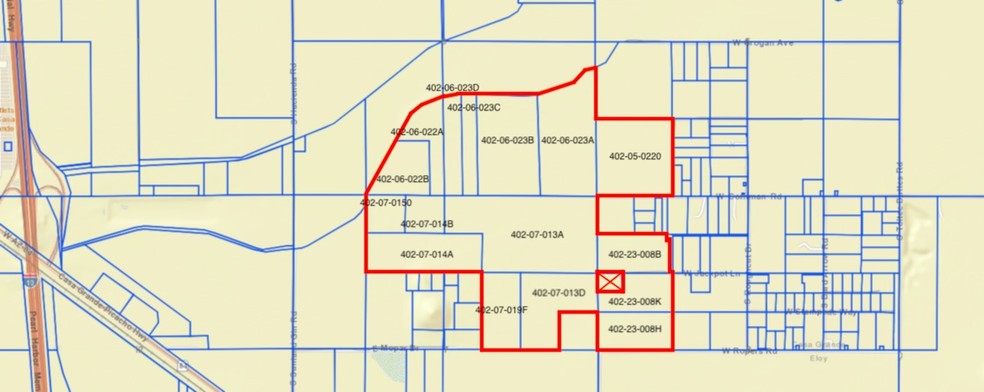 Overfield Rd North Of Jimmie Kerr Blvd, Casa Grande, AZ à vendre - Plan cadastral - Image 1 de 1