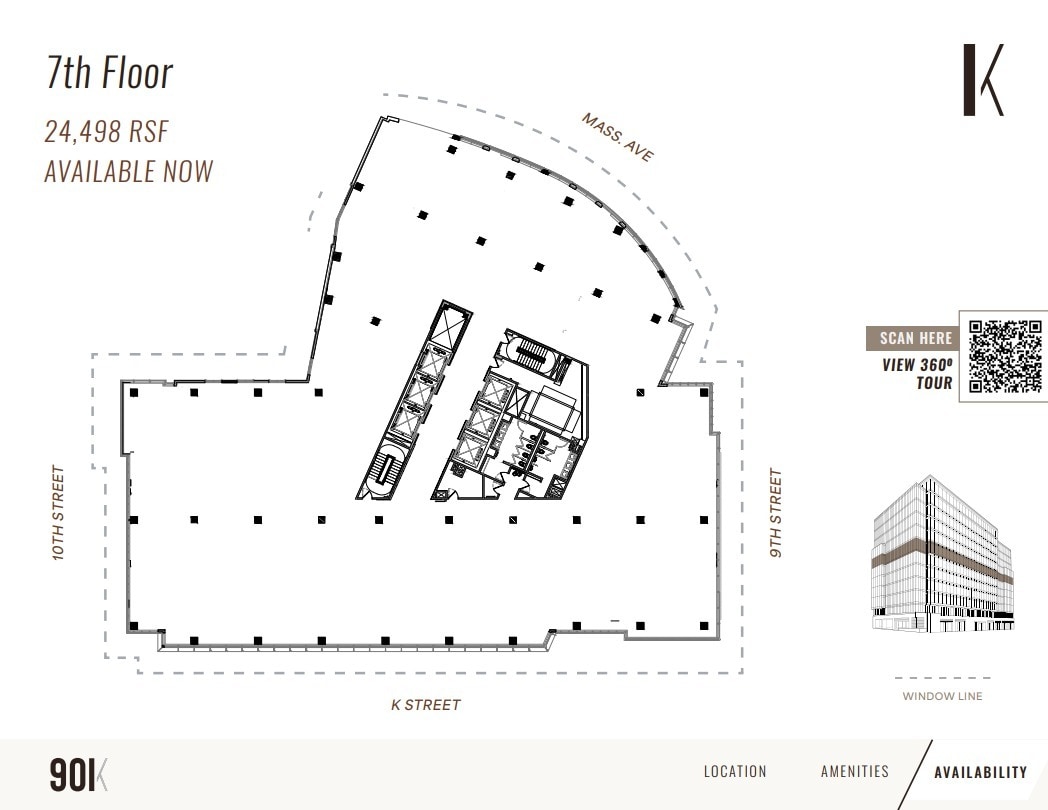 901 K St NW, Washington, DC for lease Floor Plan- Image 1 of 2
