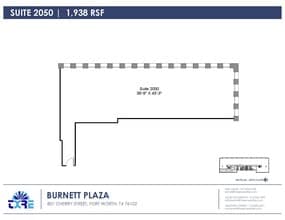801 Cherry St, Fort Worth, TX for lease Floor Plan- Image 1 of 2
