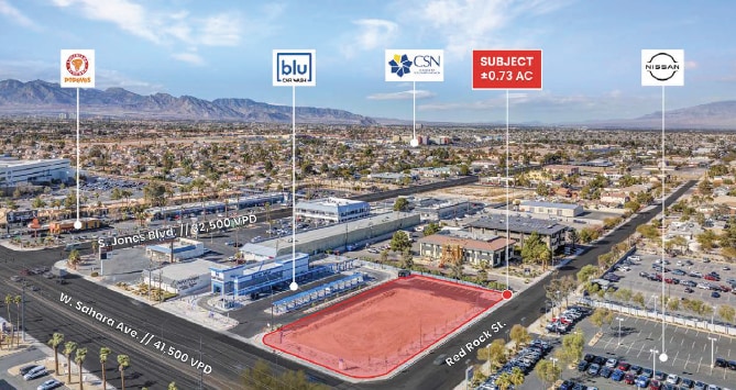 5950 W Sahara Ave, Las Vegas, NV for lease - Aerial - Image 3 of 16