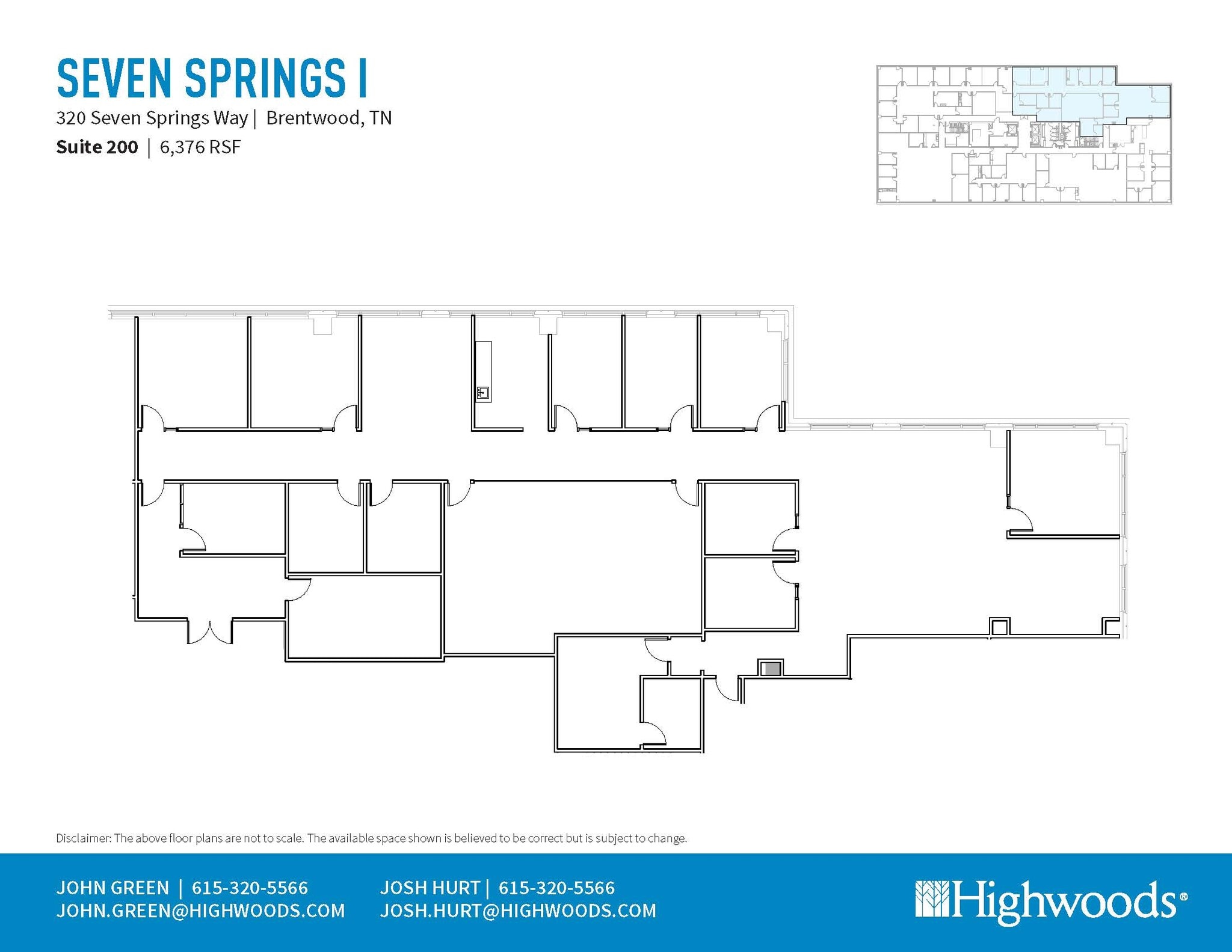 320 Seven Springs Way, Brentwood, TN for lease Floor Plan- Image 1 of 1