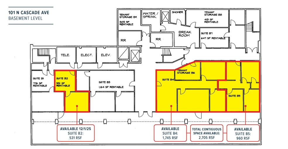 101 N Cascade Ave, Colorado Springs, CO for lease - Floor Plan - Image 2 of 27