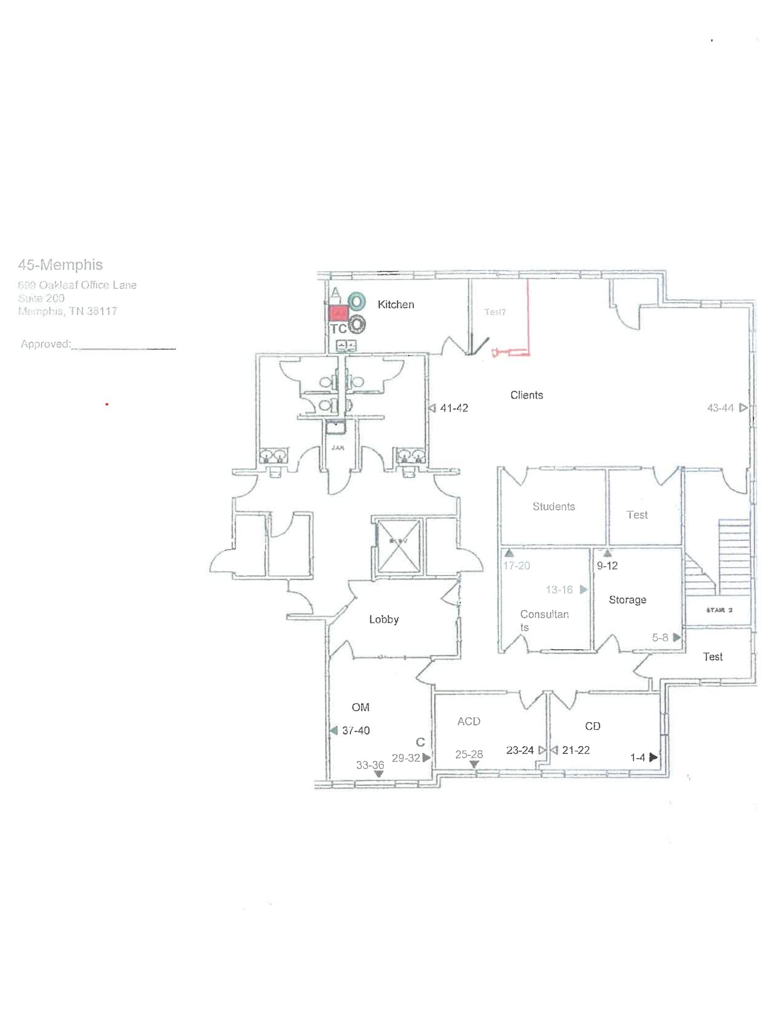 699 Oakleaf Office Ln, Memphis, TN for lease Site Plan- Image 1 of 1