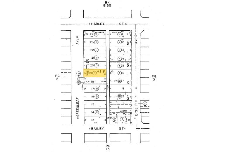 6528 Greenleaf Ave, Whittier, CA à louer - Plan cadastral - Image 3 de 10