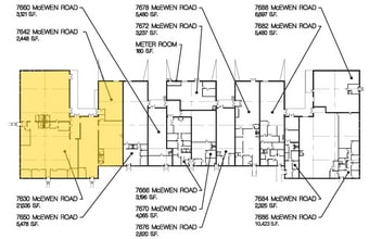7540-7560 Mcewen Rd, Centerville, OH à louer Plan d’étage- Image 2 de 2