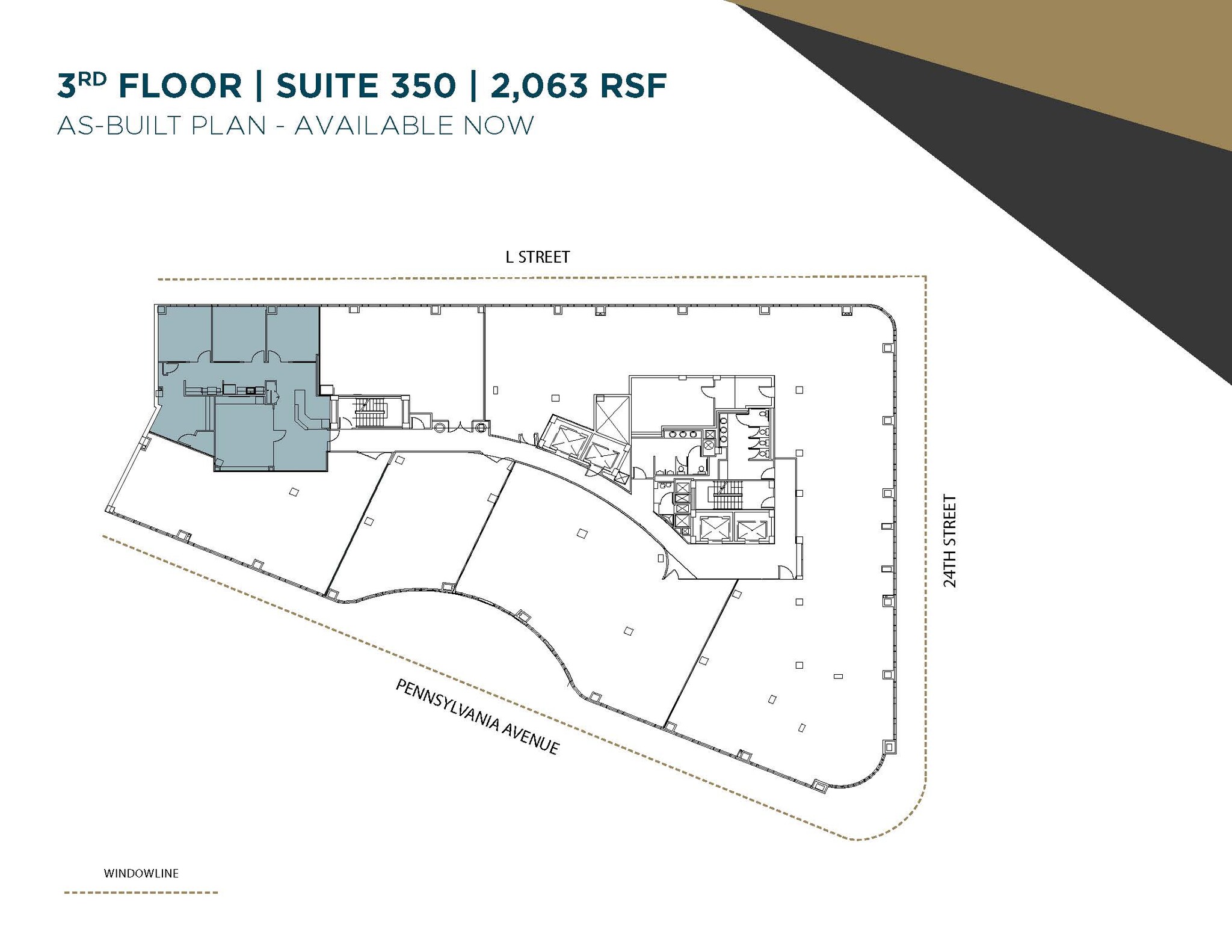 2401 Pennsylvania Ave NW, Washington, DC à louer Plan d  tage- Image 1 de 1