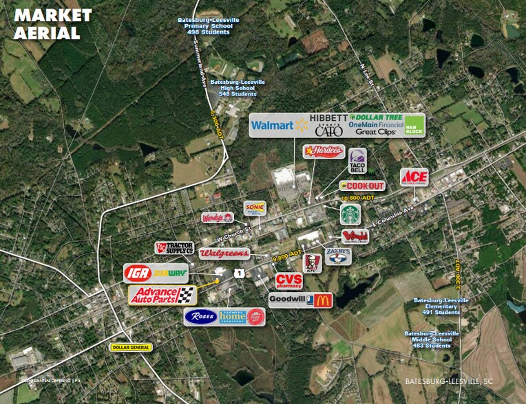 253 W Columbia Ave, Batesburg, SC à vendre - Photo du bâtiment - Image 3 de 6