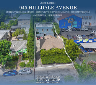 Plus de détails pour 945 Hilldale Ave, West Hollywood, CA - Multi-résidentiel à vendre