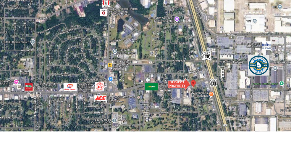 213 Watson Blvd, Warner Robins, GA for sale - Aerial - Image 3 of 3