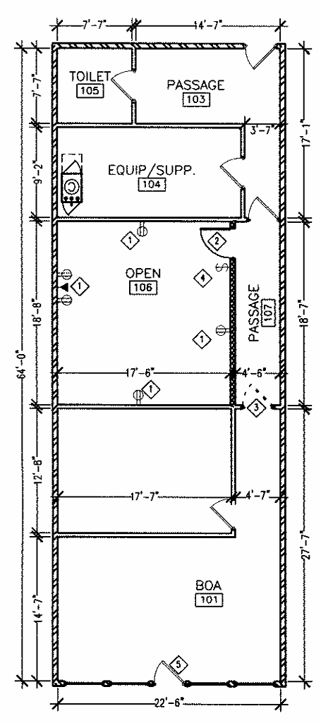 13348-13354 Lincoln Way, Auburn, CA à louer Plan d’étage- Image 1 de 2
