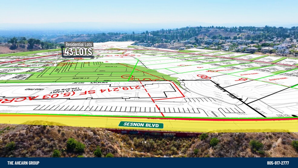 Sesnon Boulevard, Granada Hills, CA à vendre - Aérien - Image 3 de 17