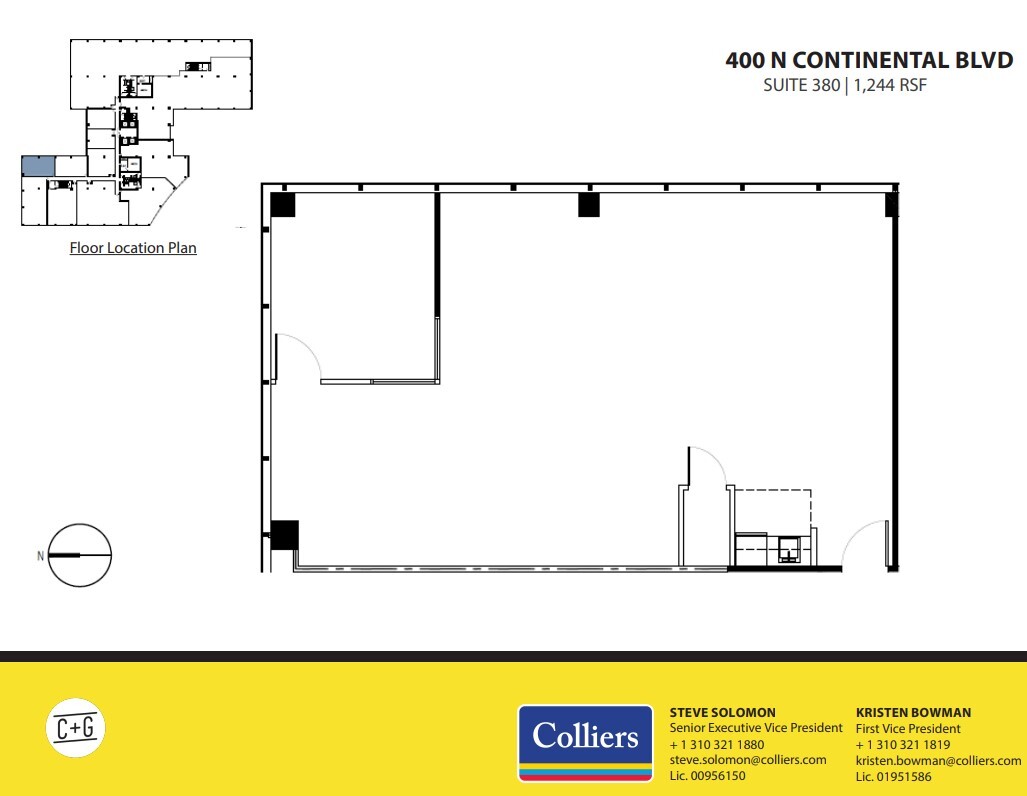 300 Continental Blvd, El Segundo, CA for lease Floor Plan- Image 1 of 1