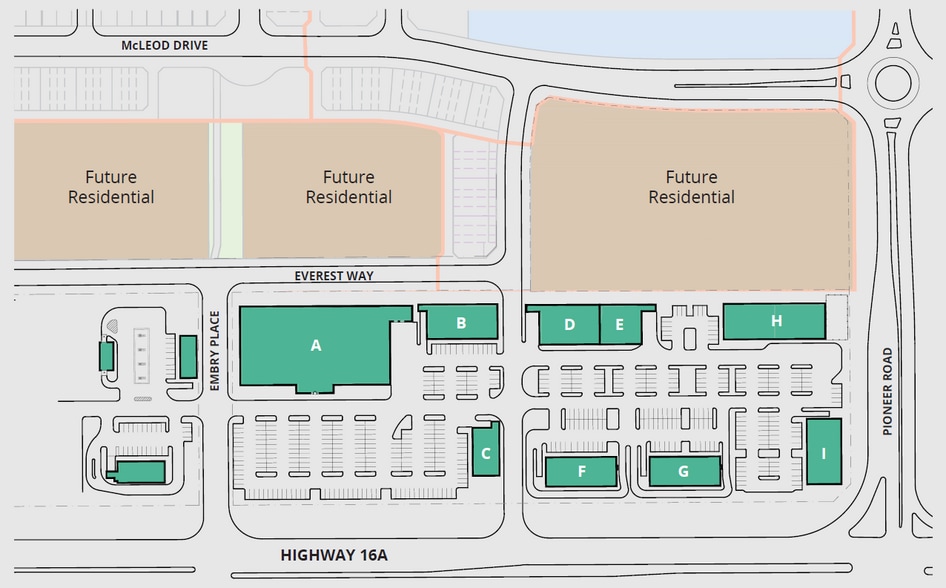 Pioneer Rd, Spruce Grove, AB for lease - Site Plan - Image 3 of 7