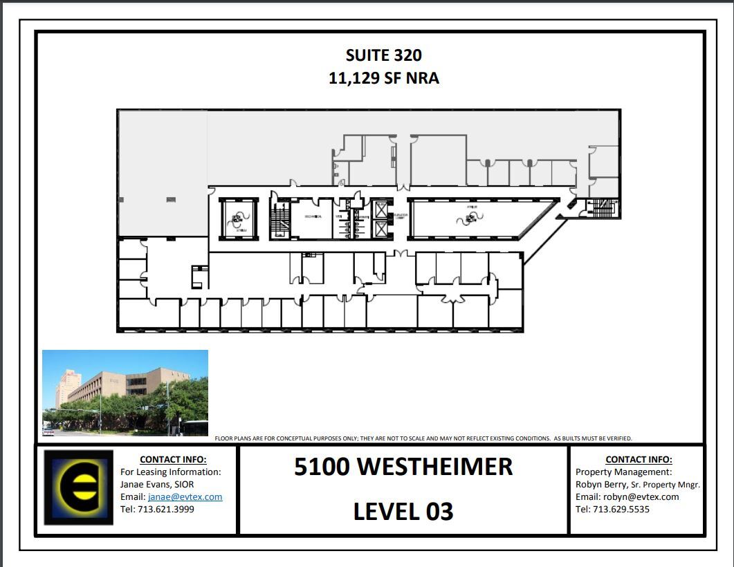 5100 Westheimer Rd, Houston, TX à louer Plan d  tage- Image 1 de 1