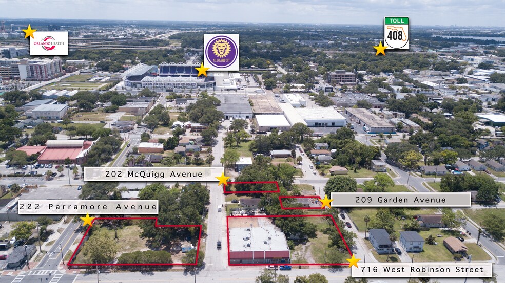 Downtown Orlando Mixed-Use Portfolio portefeuille de 10 propriétés à vendre sur LoopNet.ca - Aérien - Image 2 de 8