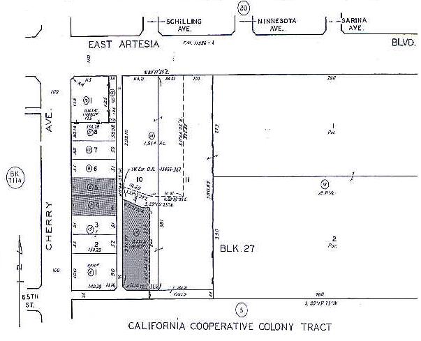 6544 Cherry Ave, Long Beach, CA à louer - Plan cadastral - Image 2 de 2