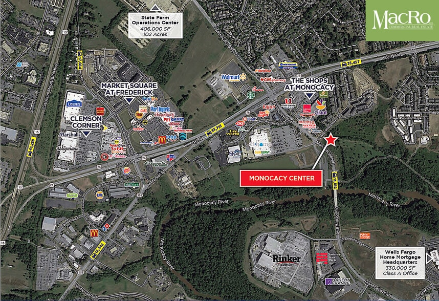 1800 Monocacy Blvd, Frederick, MD à louer - Aérien - Image 3 de 6