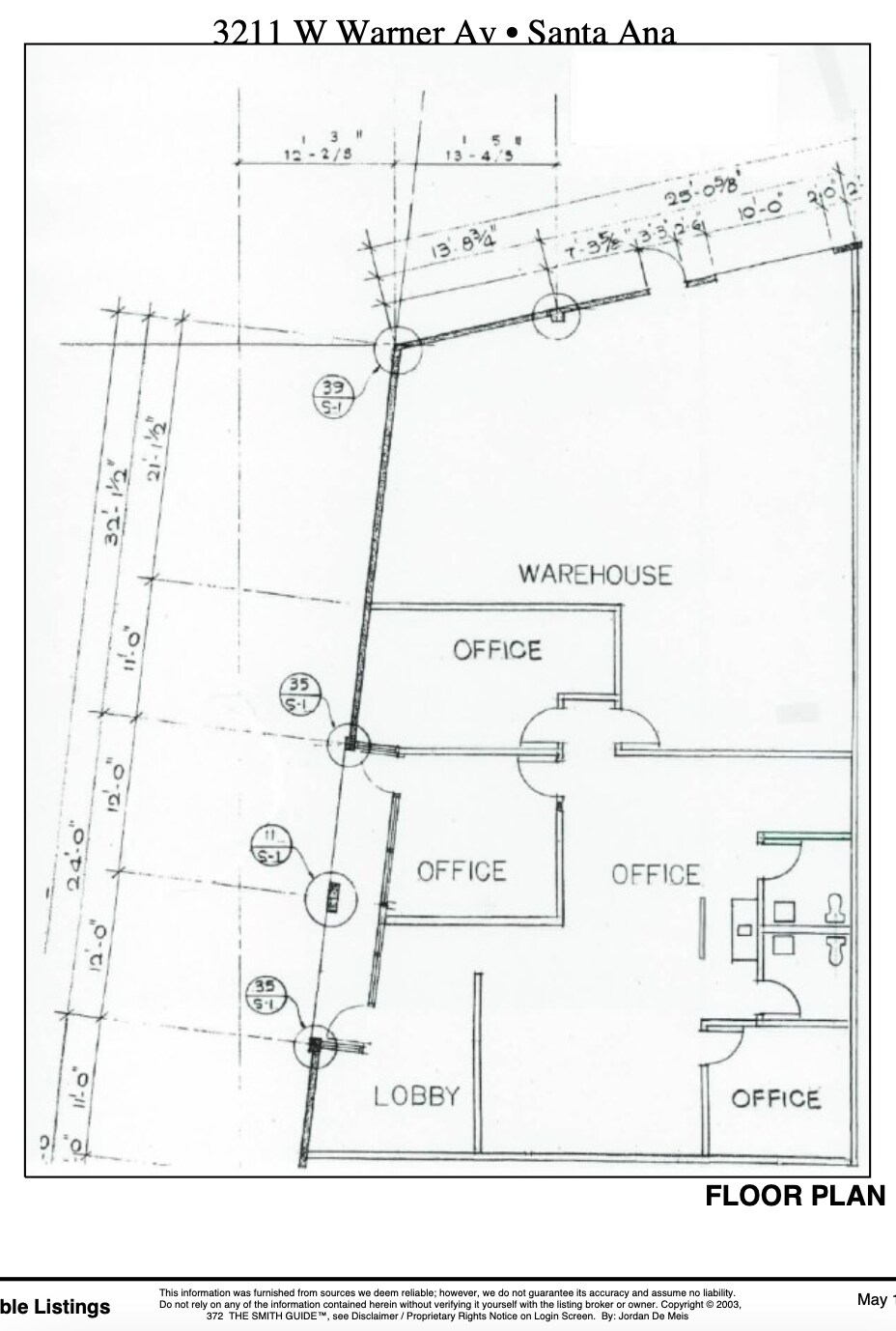3201-3211 W Warner Ave, Santa Ana, CA for lease Floor Plan- Image 1 of 2