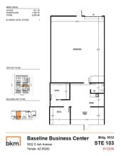 5024 S Ash Ave, Tempe, AZ for lease Floor Plan- Image 1 of 5