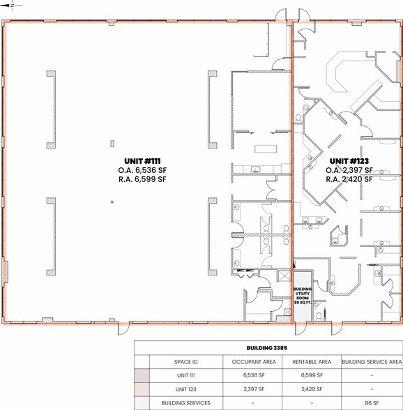 3383 26th Ave NE, Calgary, AB à louer - Plan d’étage - Image 3 de 8