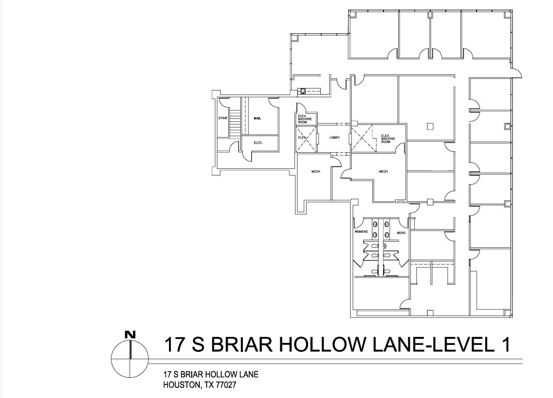 17 S Briar Hollow Ln, Houston, TX à louer Plan d’étage- Image 1 de 1