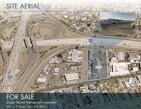 2401 E 5th St, Reno, NV - AERIAL  map view