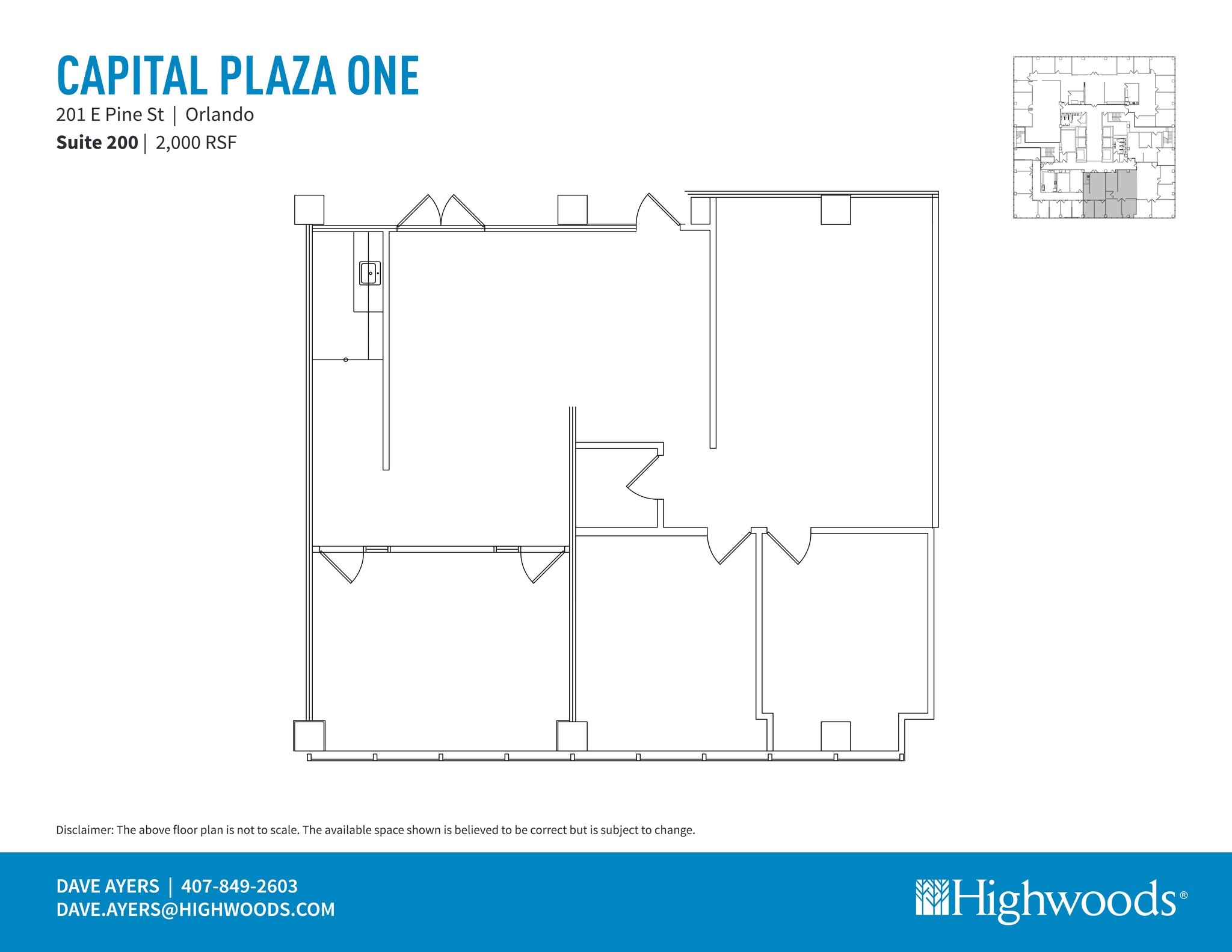 201 E Pine St, Orlando, FL for lease Site Plan- Image 1 of 1