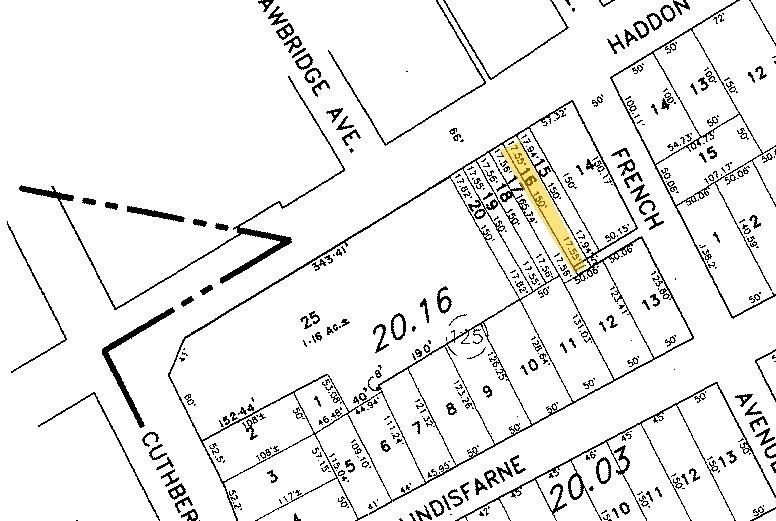 18 Haddon Ave, Westmont, NJ à louer - Plan cadastral - Image 2 de 3