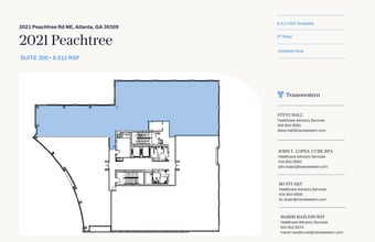 2021 Peachtree Rd, Atlanta, GA à louer Plan d’étage- Image 1 de 1