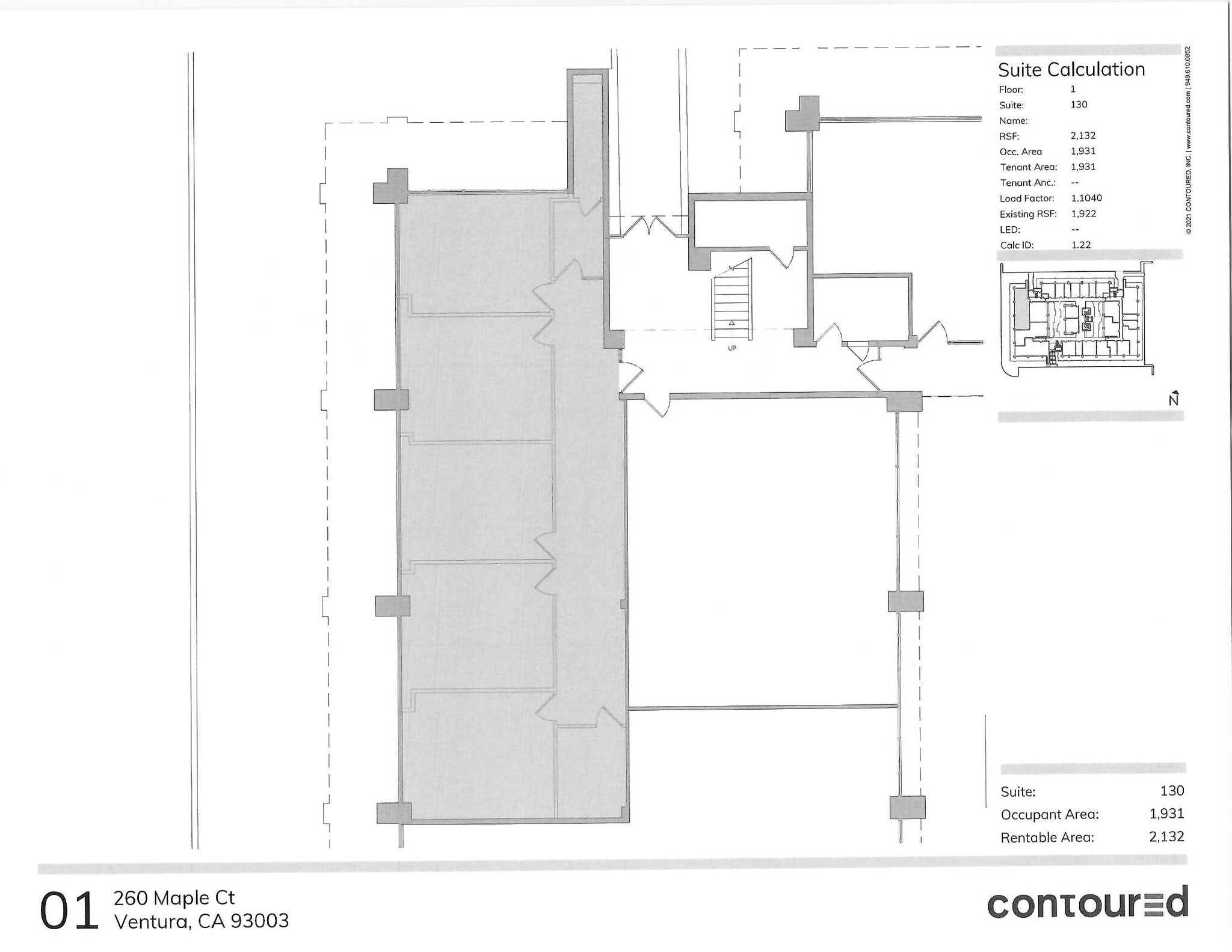 260 Maple Ct, Ventura, CA à louer Plan d’étage- Image 1 de 1