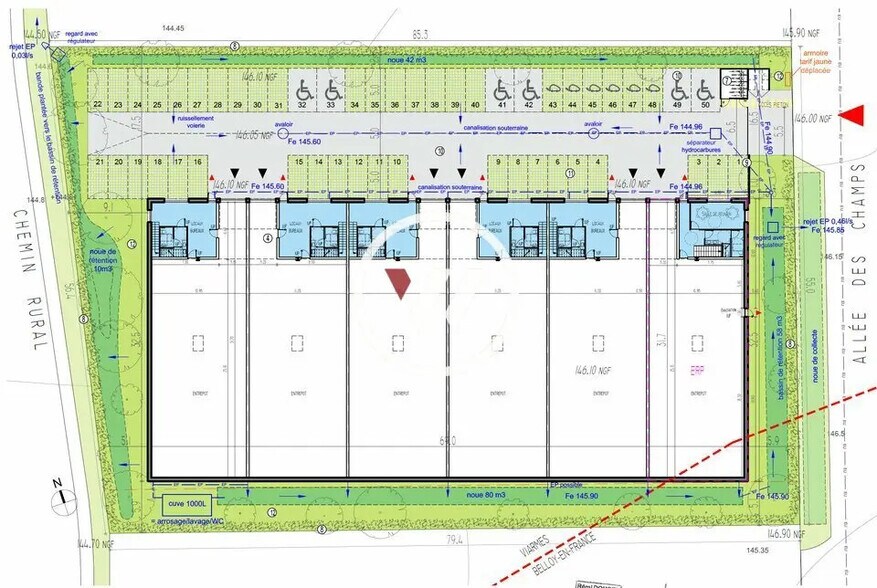Flex in Viarmes for lease - Site Plan - Image 2 of 4