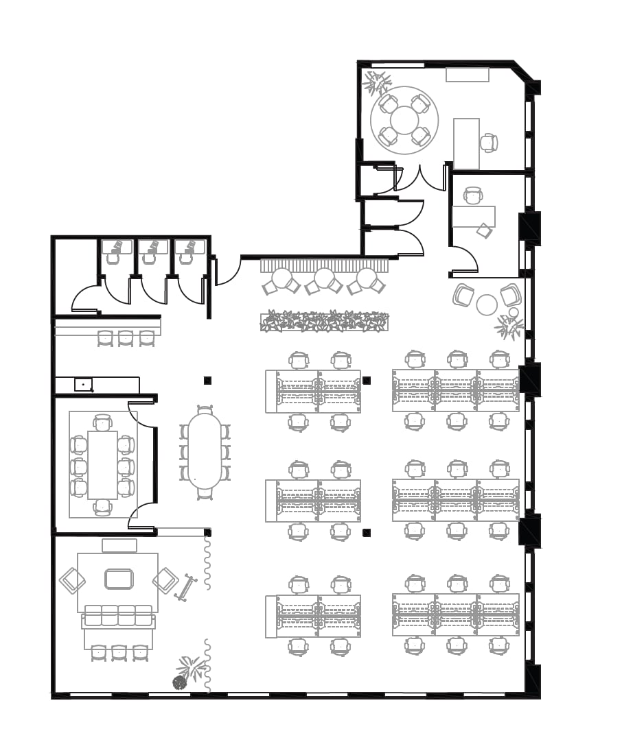 1046 W Kinzie St, Chicago, IL à louer Plan d’étage- Image 1 de 5