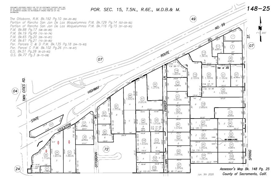 Twin Cities Rd at E Stockton Blvd, Galt, CA à vendre - Plan cadastral - Image 3 de 23