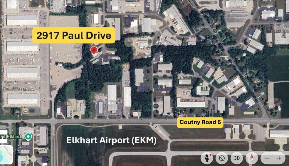 2917 Paul Dr, Elkhart, IN for lease - Aerial - Image 2 of 8