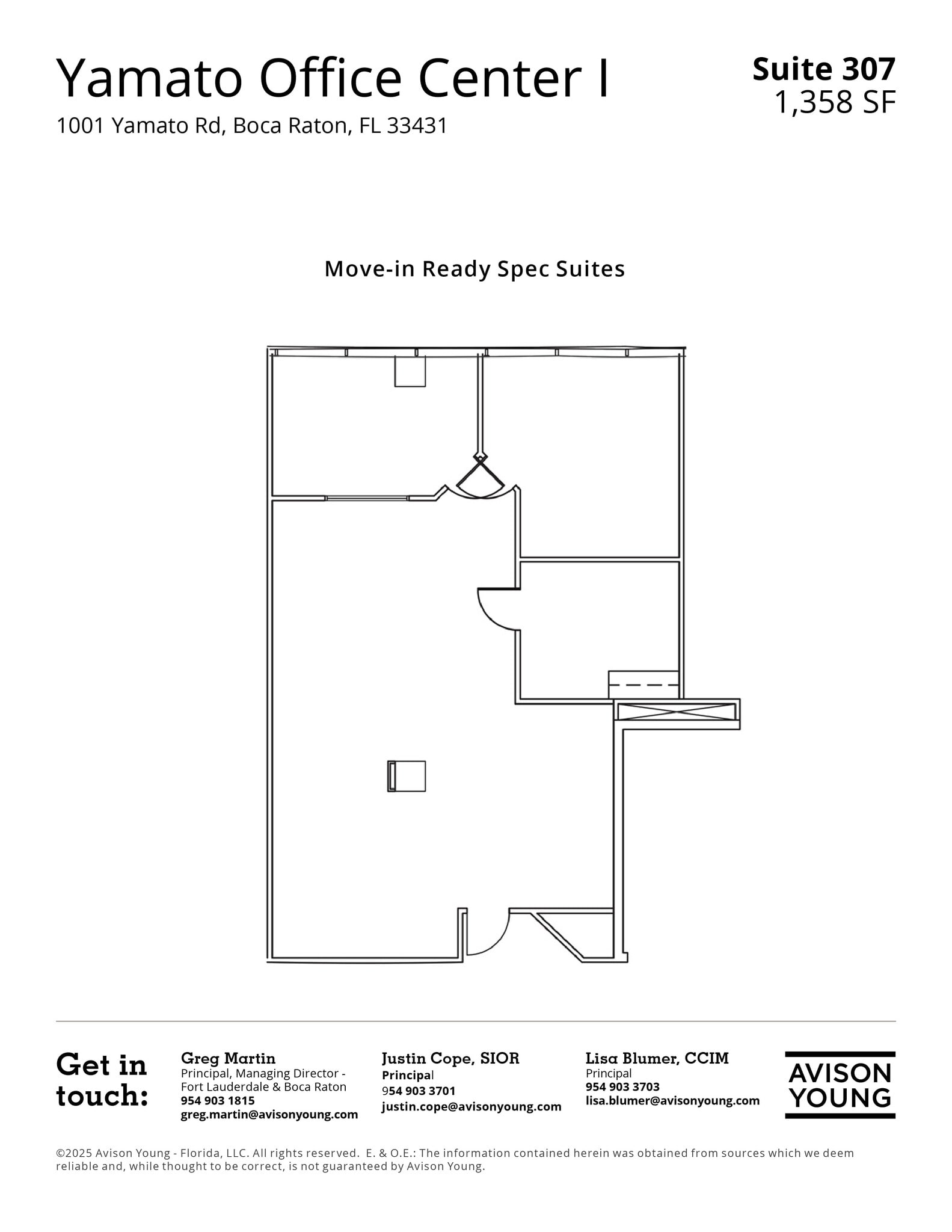 999-1001 W Yamato Rd, Boca Raton, FL for lease Floor Plan- Image 1 of 5