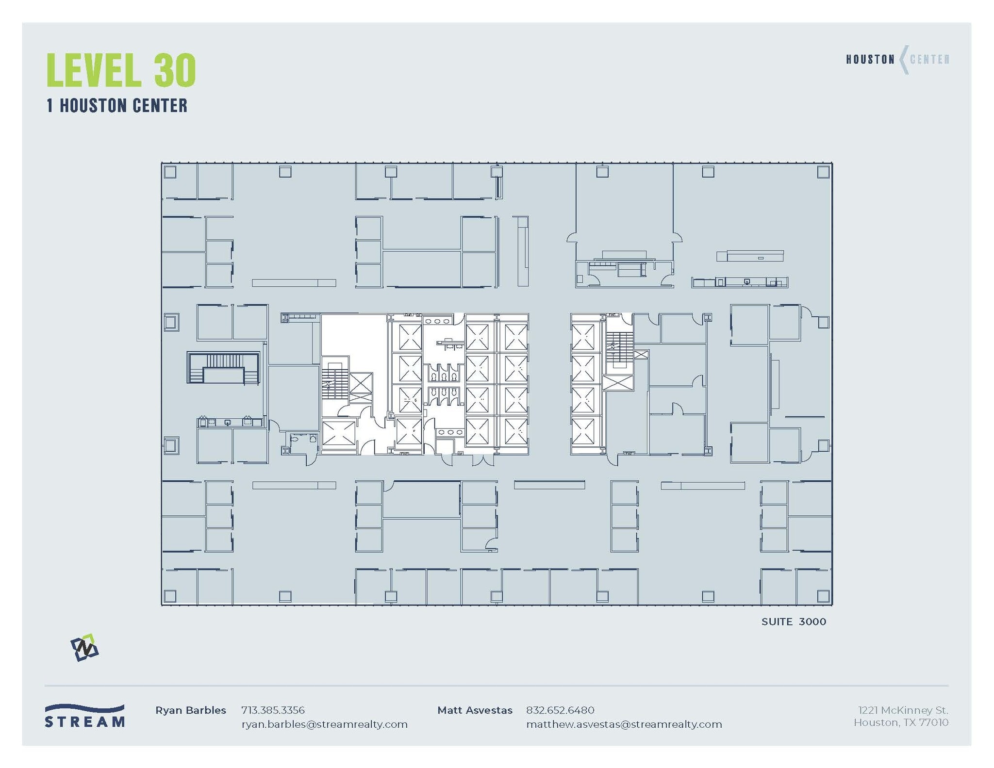 1221 McKinney St, Houston, TX à louer Plan d’étage- Image 1 de 1