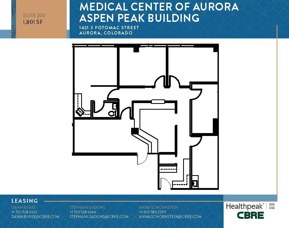 1411 S Potomac St, Aurora, CO for lease Floor Plan- Image 1 of 1