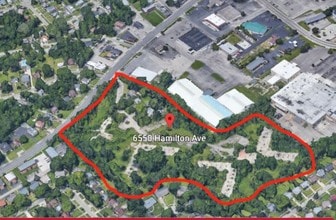 6550 Hamilton Ave, Cincinnati, OH - Aérien  Vue de la carte