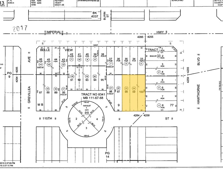 11425 Hawthorne Blvd, Hawthorne, CA à vendre - Plan cadastral - Image 3 de 3