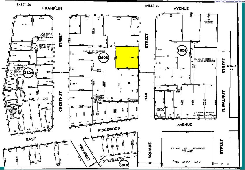 30-38 Oak St, Ridgewood, NJ à vendre - Plan cadastral - Image 1 de 1